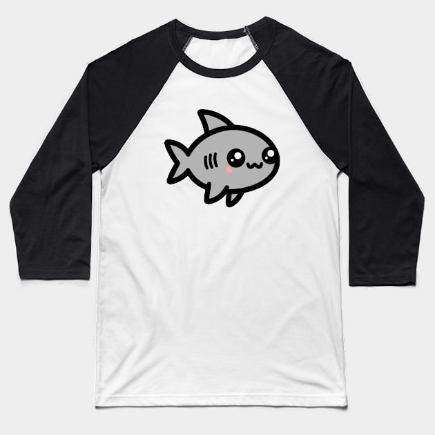 Cute Shark Baseball T-Shirt by KayBee Gift Shop